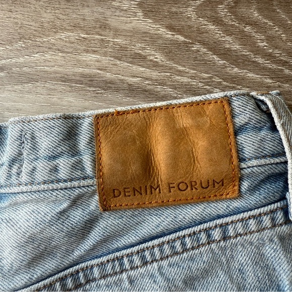 Denim Forum The Yoko Hi-rise Mid-thigh Denim Short - Picture 14 of 15